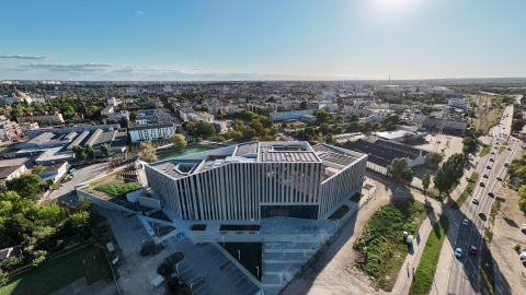 Nowy kampus znajduje się przy ul. prof. Godziszewskiego 1 (pomiędzy ul. Paderewskiego a ul. Kamienną)/fot. Akademia Muzyczna