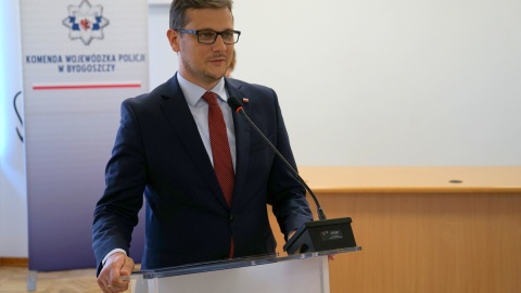 Czterdziestu pięciu nowych kujawsko-pomorskich policjantów złożyło ślubowanie/fot. KWP Bydgoszcz