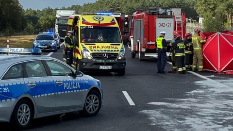 W wypadku zginęła 26-latka. Łącznie pięć osób zostało rannych/fot.: KMP Toruń
