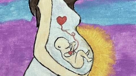 Wernisaż wystawy „Nowe życie" w Centrum Edukacyjno-Formacyjnym Diecezji Bydgoskiej przy ul. Grodzkiej w Bydgoszczy/fot. Carine Stranz