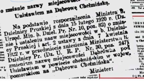Prasowe wzmianki o zmianie nazwy przez wieś Dąbrowa/fot. nadesłane