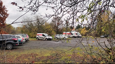 Miejsce upadku drona/fot. Marcin Glapiak