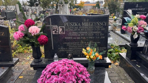 Polskie Radio PiK odwiedziło groby osób związanych z radiem, z lokalnymi mediami/fot. Magda Jasińska