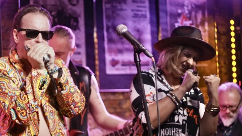 Michał Kielak & The Mystery Train na scenie Hard Rock Pubu „Pamela". / Fot. Nadesłane / Dariusz Kilan