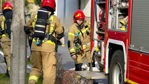 Ewakuacja gości i pracowników bydgoskiego hotelu Pozyton/fot. Izabela Langner