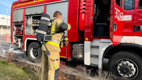 Ewakuacja gości i pracowników bydgoskiego hotelu Pozyton/fot. Izabela Langner