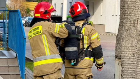 Ewakuacja gości i pracowników bydgoskiego hotelu Pozyton/fot. Izabela Langner