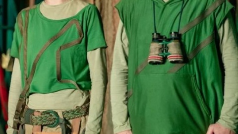 Na zdjęciach aktorzy Dominika Miękus oraz Andrzej Korkuz/fot. Teatr Baj Pomorski/ Rafał Pyszka