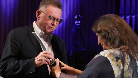 Anna Dymna odbiera Nagrodę Filmową Marszałka Województwa Kujawsko-Pomorskiego im. Poli Negri. / Fot. Piotr Walczak