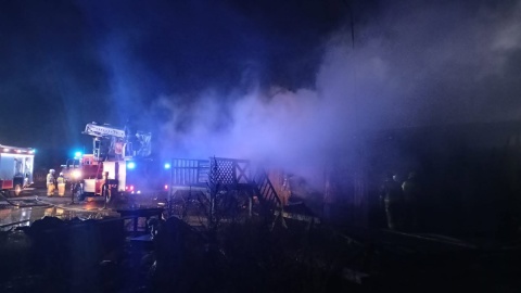 W akcji brało udział 14 zastępów straży pożarnej/Fot. KM PSP Inowrocław