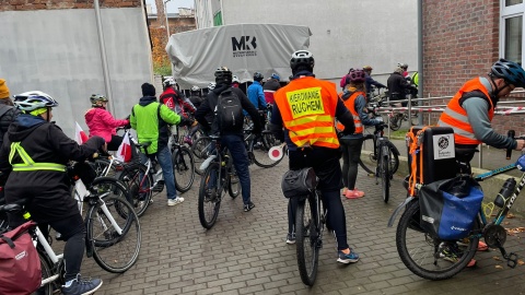 Niepodległościowy Rajd Rowerowy wzdłuż Kanału Bydgoskiego/fot. Natasza Trzebuchowska