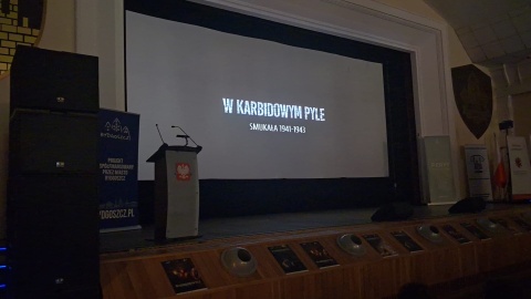 Projekcji filmu „W karbidowym pyle. Smukała 1941–1943” w kinoteatrze Inspektoratu Wsparcia Sił Zbrojnych w Bydgoszczy/fot. Damian Klich