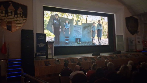 Projekcji filmu „W karbidowym pyle. Smukała 1941–1943” w kinoteatrze Inspektoratu Wsparcia Sił Zbrojnych w Bydgoszczy/fot. Damian Klich