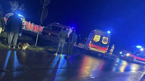 Wypadek w Braniewku. Jedna osoba nie żyje. / Fot. Miejska Ochotnicza Straż Pożarna Radziejów