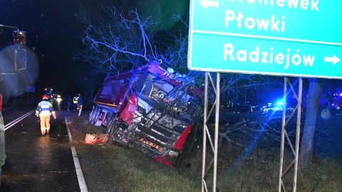 Wypadek w Braniewku. Jedna osoba nie żyje. / Fot. KPP w Radziejowie
