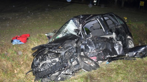 Wypadek w Braniewku. Jedna osoba nie żyje. / Fot. KPP w Radziejowie