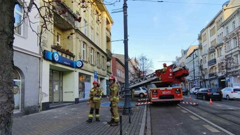 Na Gdańskiej spadał tynk/fot. Bartosz Nawrocki