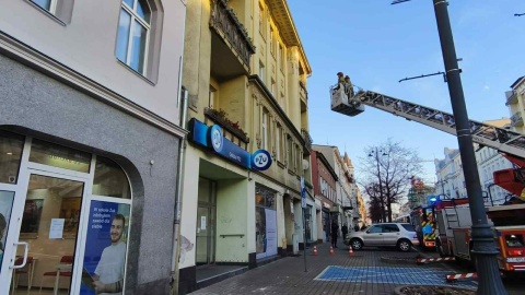 Na Gdańskiej spadał tynk/fot. Bartosz Nawrocki