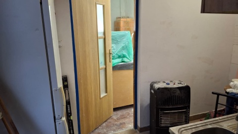 Remont u pana Wiesława i jego synka trwa. / Fot. Marcin Doliński