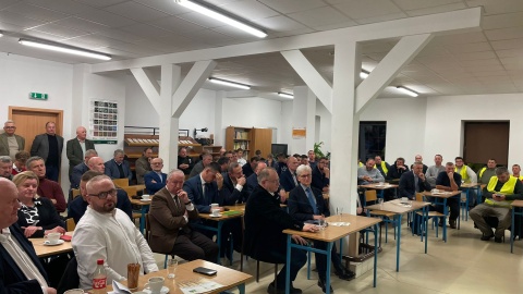 Spotkanie wiceminister rolnictwa Małgorzaty Gromadzkiej z rolnikami w Karolewie/fot. Natasza Trzebuchowska