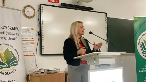 Spotkanie wiceminister rolnictwa Małgorzaty Gromadzkiej z rolnikami w Karolewie/fot. Natasza Trzebuchowska