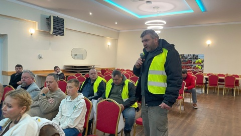 Do Pruszcza wiceminister rolnictwa Małgorzata Gromadzka nie dotarła/fot. Natasza Trzebuchowska