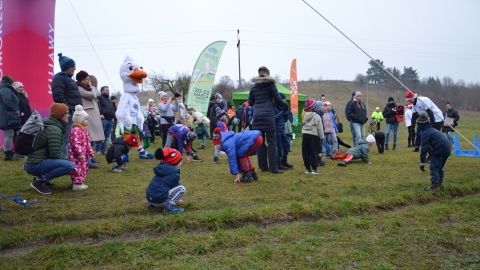 W Myślęcinku lekkoatleci zachęcali dzieci do wspólnej zabawy/fot. Patryk Głowacki