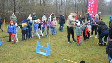 W Myślęcinku lekkoatleci zachęcali dzieci do wspólnej zabawy/fot. Patryk Głowacki