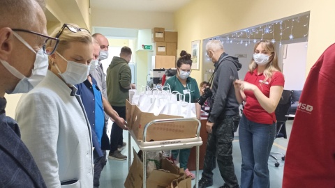 Prezenty dla pacjentów hematologicznych/fot. Jolanta Fischer