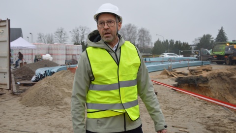 Minister Jakub Rutnicki podczas wizyty w bydgoskiej hali na Zawiszy/fot. Patryk Głowacki