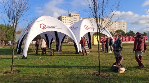 Wszystko gotowe na świąteczny jarmark Politechniki Bydgoskiej/fot. Agata Raczek