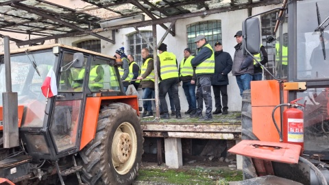 Protest rolników w Gostycynie/fot. Marcin Doliński