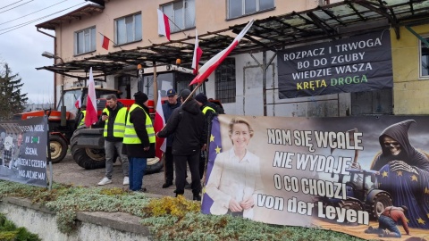 Protest rolników w Gostycynie/fot. Marcin Doliński