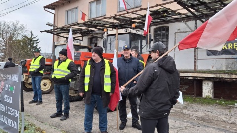 Protest rolników w Gostycynie/fot. Marcin Doliński
