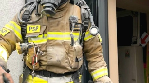 Pożar w centrum sportowym przy ulicy Żółkiewskiego w Toruniu/fot. KM PSP Toruń, Facebook