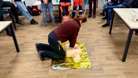 W Bydgoskim Centrum Organizacji Pozarządowych i Wolontariatu odbyło się szkolenie z pierwszej pomocy/fot. Izabela Langner
