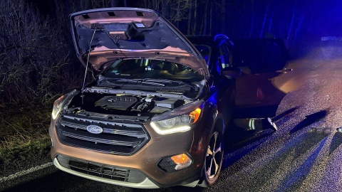 Zderzenie 4 aut na DK16 w Kłódce. / Fot. KM PSP w Grudziądzu