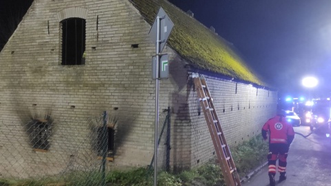 Podczas pożaru paliło się głównie wyposażenie jednego z pomieszczeń. / Fot. Straż pożarna w Sępólnie Krajeńskim