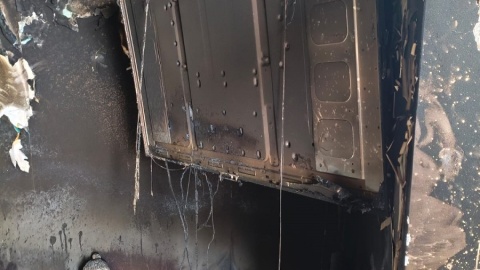 Pożar domu jednorodzinnego we Florianowie (pow. włocławski)/fot. KMP Włocławek