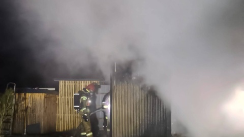 Do pożaru doszło nad ranem w Kopaninie w gminie Lubicz. / Fot. OSP Złotoria