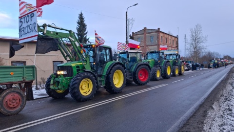 Tak wygląda protest rolników w Łasinie. / Fot. Marcin Doliński