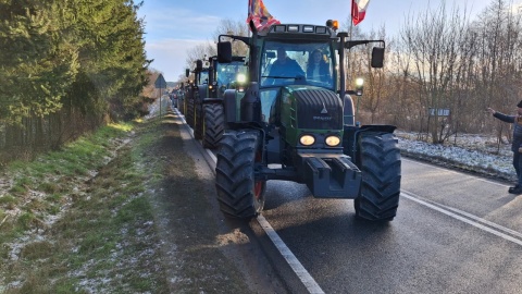 Tak wygląda protest rolników w Łasinie. / Fot. Marcin Doliński