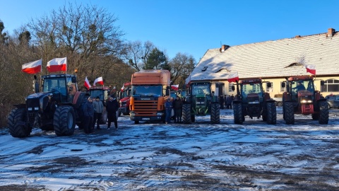 Tak wygląda protest rolników w Łasinie. / Fot. Marcin Doliński