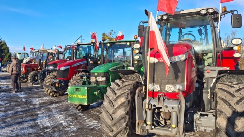 Tak wygląda protest rolników w Łasinie. / Fot. Marcin Doliński