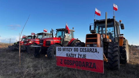 Protest rolników w Szubinie. / Fot. Ireneusz Sanger