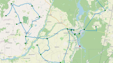 Siatka połączeń linii gminnych w 2026 roku/fot. koronowo.pl