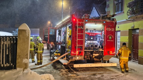 Pożar domu w powiecie brodnickim/fot. KP PSP Brodnica