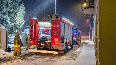 Pożar domu w powiecie brodnickim/fot. KP PSP Brodnica