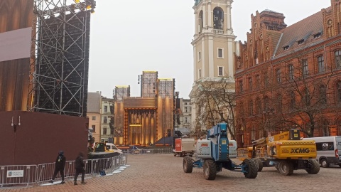 Ostatnie próby i przygotowania przed „Sylwestrową Mocą Przebojów” w Toruniu/fot. Monika Kaczyńska