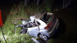 Śmiertelny wypadek na DK 91 w Kuczku. Zderzenie auta osobowego z ciężarówką